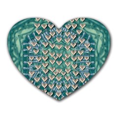 Heavy Metal Hearts And Belive In Sweet Love Heart Mousepads by pepitasart