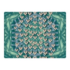 Heavy Metal Hearts And Belive In Sweet Love Double Sided Flano Blanket (mini)  by pepitasart