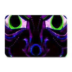 Demon Ethnic Mask Extreme Close Up Illustration Plate Mats by dflcprintsclothing