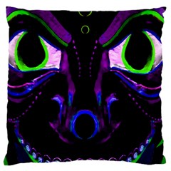 Demon Ethnic Mask Extreme Close Up Illustration Standard Flano Cushion Case (one Side) by dflcprintsclothing