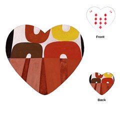 Sophie Taeuber Arp, Composition À Motifs D arceaux Ou Composition Horizontale Verticale Playing Cards Single Design (heart) by Sobalvarro