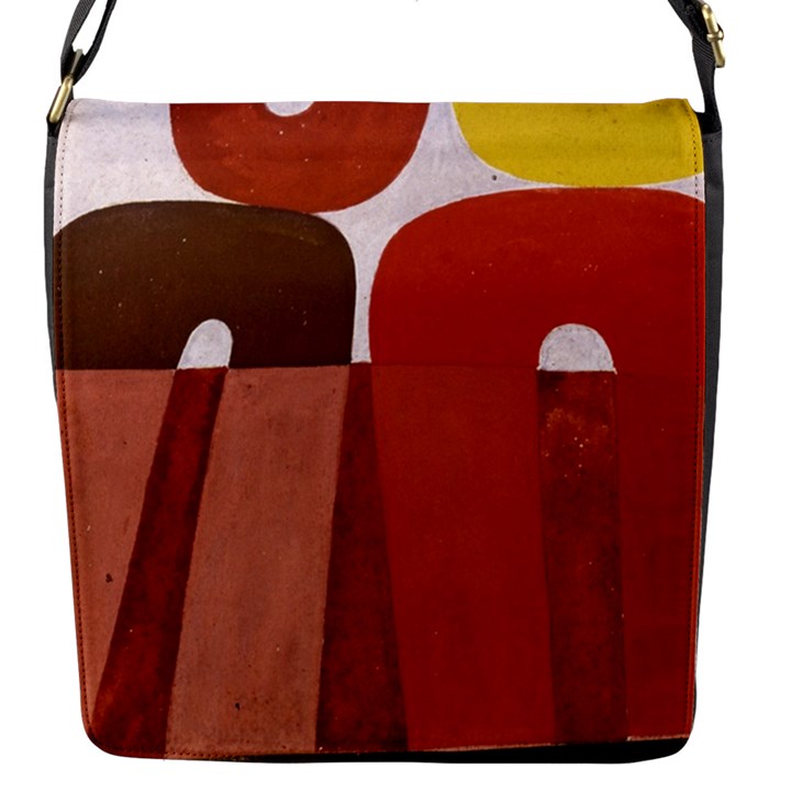 Sophie Taeuber Arp, Composition à Motifs D arceaux Ou Composition Horizontale Verticale Flap Closure Messenger Bag (S)