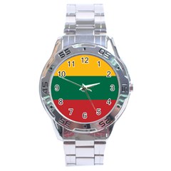 Lithuania Flag Stainless Steel Analogue Watch by FlagGallery