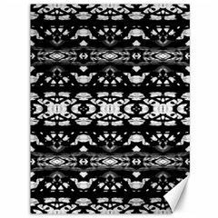 Black And White Modern Ornate Stripes Design Canvas 36  X 48 