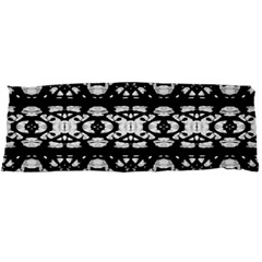Black And White Modern Ornate Stripes Design Body Pillow Case Dakimakura (two Sides) by dflcprintsclothing