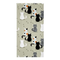 Cute Cat Seamless Pattern Shower Curtain 36  X 72  (stall)  by Vaneshart
