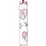 Cartoon Cute Valentines Day Doodle Heart Love Flower Seamless Pattern Vector Large Book Marks Front