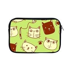 Cute Hand Drawn Cat Seamless Pattern Apple Ipad Mini Zipper Cases