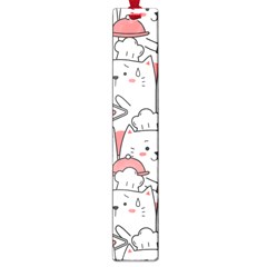 Cute Cat Chef Cooking Seamless Pattern Cartoon Large Book Marks by Vaneshart