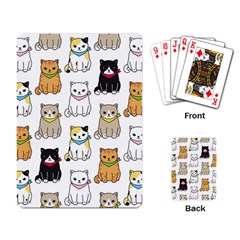 Cat Kitten Seamless Pattern Playing Cards Single Design (rectangle)