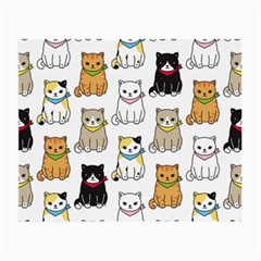 Cat Kitten Seamless Pattern Small Glasses Cloth (2 Sides)