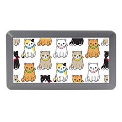 Cat Kitten Seamless Pattern Memory Card Reader (Mini)