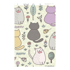 Funny Cartoon Cats Seamless Pattern  Shower Curtain 48  X 72  (small) 