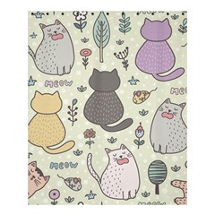 Funny Cartoon Cats Seamless Pattern  Shower Curtain 60  X 72  (medium) 