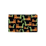 Seamless Pattern With Cats Cosmetic Bag (Small) Back