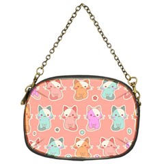 Cute Kawaii Kittens Seamless Pattern Chain Purse (one Side) by Vaneshart