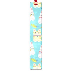 Vector Seamless Pattern With Colorful Cats Fish Large Book Marks