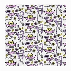 Hand Drawn Cute Cat Pattern Medium Glasses Cloth by Vaneshart