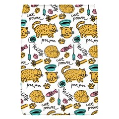 Hand Drawn Kitten Pattern With Elements Removable Flap Cover (s)