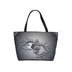 Decorative Clef, Zentangle Design Classic Shoulder Handbag by FantasyWorld7