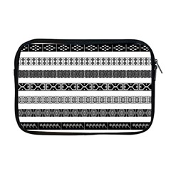 Borders Ikat Ethnic Frame Tribal Apple Macbook Pro 17  Zipper Case by Wegoenart