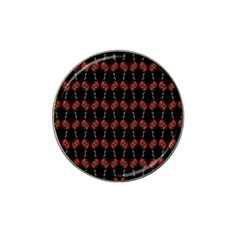 Red Silver Background Electric Hat Clip Ball Marker (10 Pack) by Wegoenart