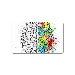 Brain Mind Psychology Idea Drawing Magnet (name Card) by Wegoenart