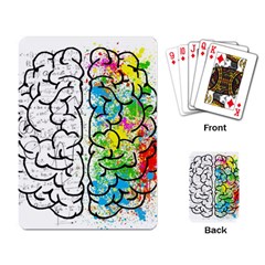 Brain Mind Psychology Idea Drawing Playing Cards Single Design (rectangle) by Wegoenart