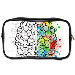 Brain Mind Psychology Idea Drawing Toiletries Bag (one Side) by Wegoenart