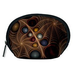 Fractal Fantasy Abstract Design Accessory Pouch (medium)