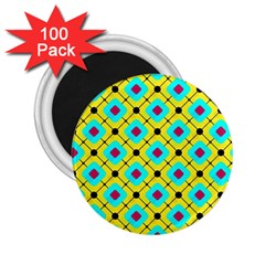 Pattern Tiles Square Design Modern 2 25  Magnets (100 Pack)  by Wegoenart