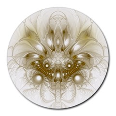 Fractal Fantasy Background Pattern Round Mousepads