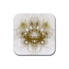 Fractal Fantasy Background Pattern Rubber Coaster (Square) 