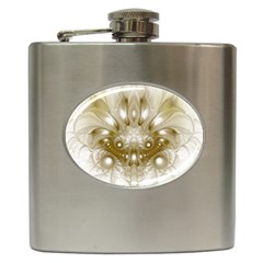 Fractal Fantasy Background Pattern Hip Flask (6 oz)