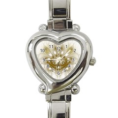 Fractal Fantasy Background Pattern Heart Italian Charm Watch