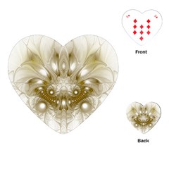 Fractal Fantasy Background Pattern Playing Cards Single Design (heart) by Wegoenart