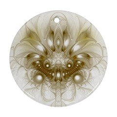 Fractal Fantasy Background Pattern Round Ornament (Two Sides)