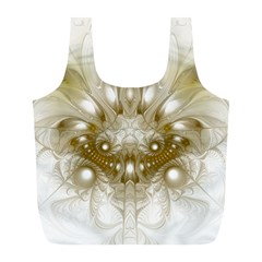 Fractal Fantasy Background Pattern Full Print Recycle Bag (L)