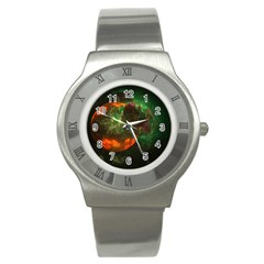 Space Cosmos Galaxy Universe Sky Stainless Steel Watch by Wegoenart