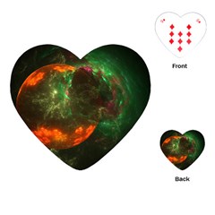 Space Cosmos Galaxy Universe Sky Playing Cards Single Design (heart) by Wegoenart