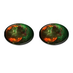 Space Cosmos Galaxy Universe Sky Cufflinks (oval) by Wegoenart