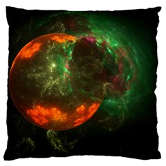 Space Cosmos Galaxy Universe Sky Large Cushion Case (two Sides) by Wegoenart