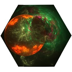 Space Cosmos Galaxy Universe Sky Wooden Puzzle Hexagon by Wegoenart