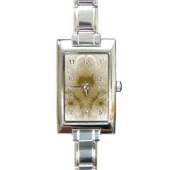 Fractal Abstract Pattern Background Rectangle Italian Charm Watch
