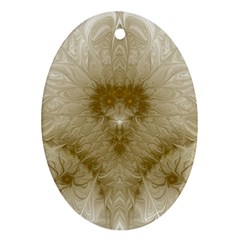 Fractal Abstract Pattern Background Ornament (Oval)