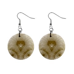 Fractal Abstract Pattern Background Mini Button Earrings