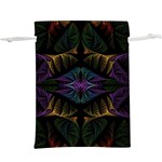 Fractal Abstract Background Pattern Art  Lightweight Drawstring Pouch (XL) Front