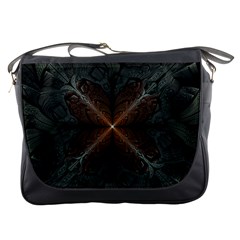 Art Abstract Fractal Pattern Messenger Bag by Wegoenart