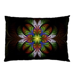 Fractal Flower Fantasy Pattern Pillow Case by Wegoenart