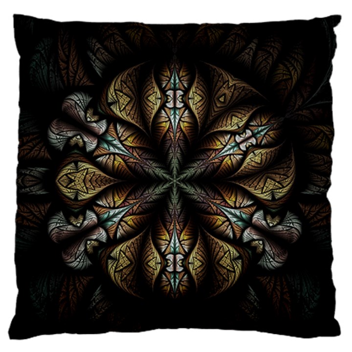 Fractal Flower Fantasy Floral Standard Flano Cushion Case (One Side)